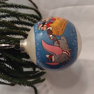 Disney 1991 Vintage Christmas Ornament Featuring Mickey Mouse, Dumbo and Goofy